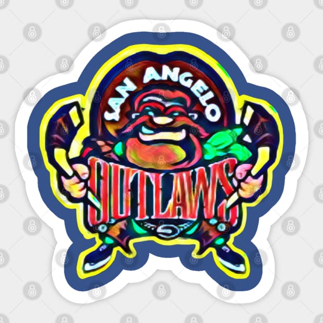 San Angelo Outlaws Hockey Sticker by Kitta’s Shop